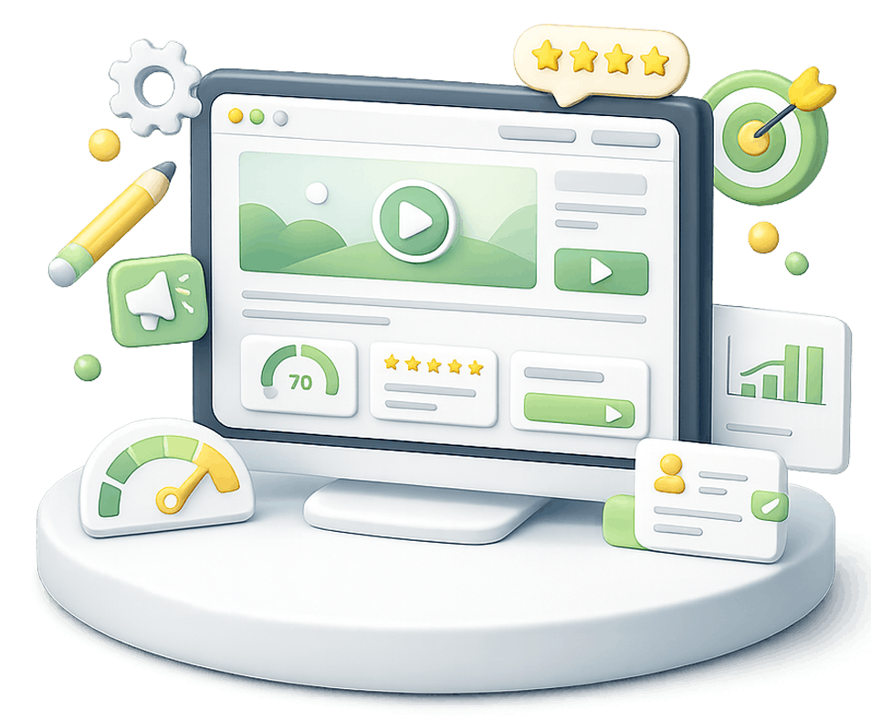 Criação de landing pages profissionais para campanhas e geração de leads
