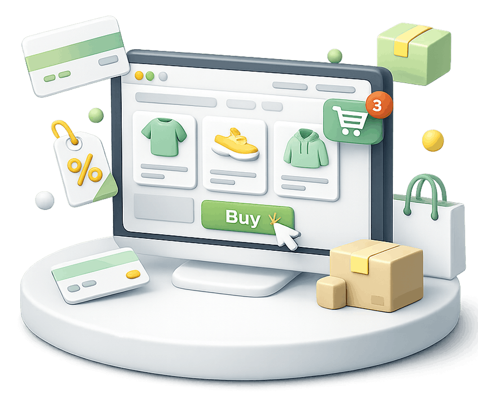 Criação de lojas online profissionais para vender produtos e aumentar vendas