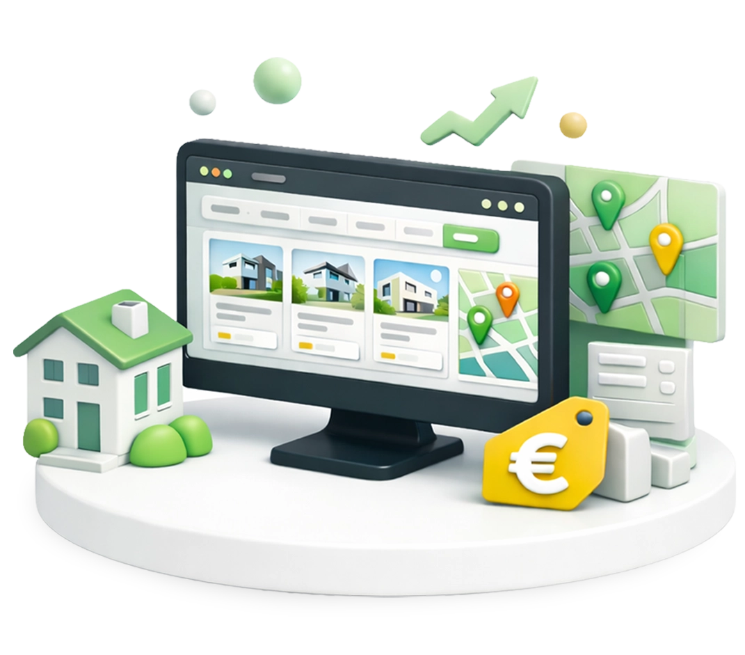 Web design para imobiliário com websites e landing pages otimizadas para geração de leads e venda de imóveis